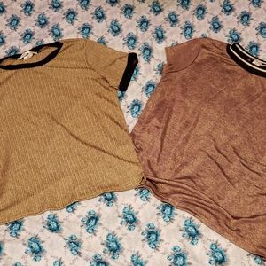 2 shimmering blouses